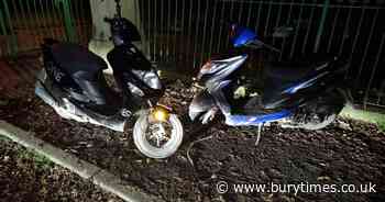 Two mopeds seized in Bury park after 'being ridden on pavements and play area'