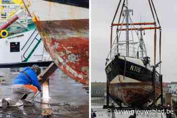 Restauratie van een van twee laatste houten Belgische vissersschepen gaat van start na verhuisoperatie