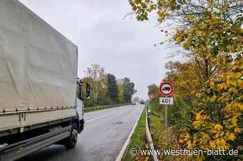 Falsche Schilder auf A30-Brücke: Keiner will's gewesen sein