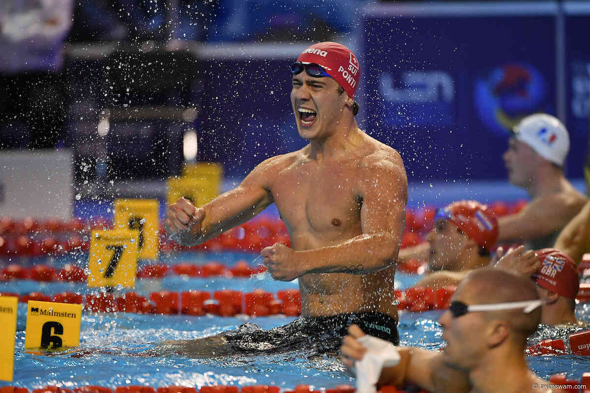 Noe Ponti Breaks Swiss Record in 100 IM for the 9th Time Since December 2023