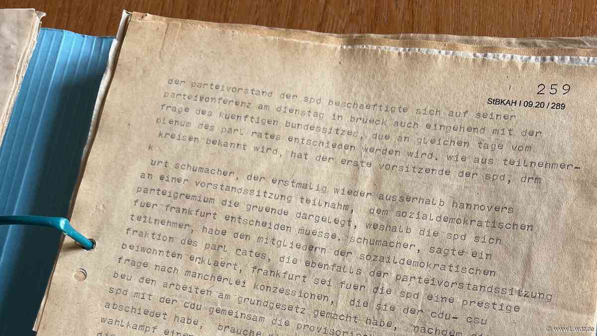 Politkrimi: Ein Zettel machte Bonn zur Hauptstadt vor 75 Jahren