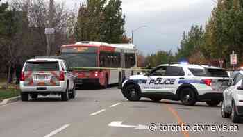 11-year-old girl in critical condition after being struck by bus outside Mississauga school