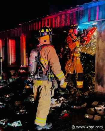 Storage units destroyed in fire in southwest Albuquerque