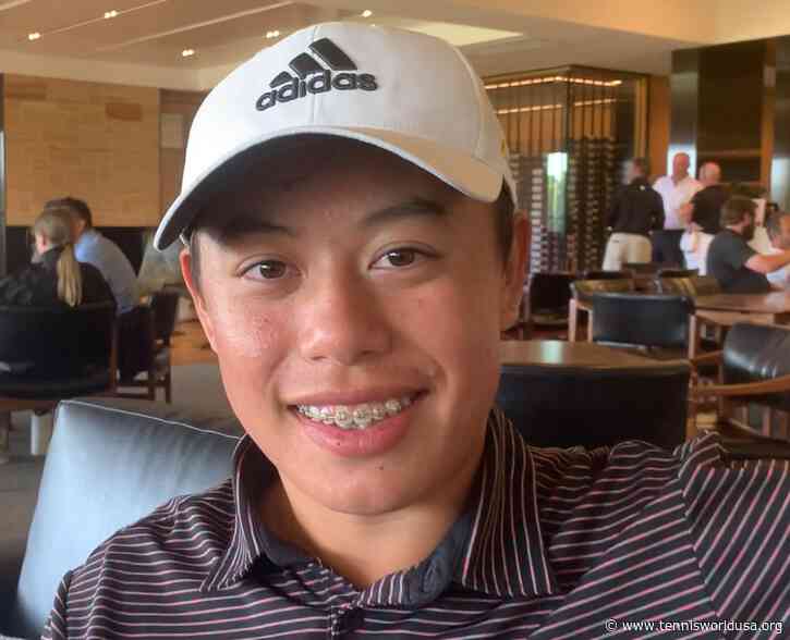 The young golfer lost the vision in his left eye after an accident on the golf course