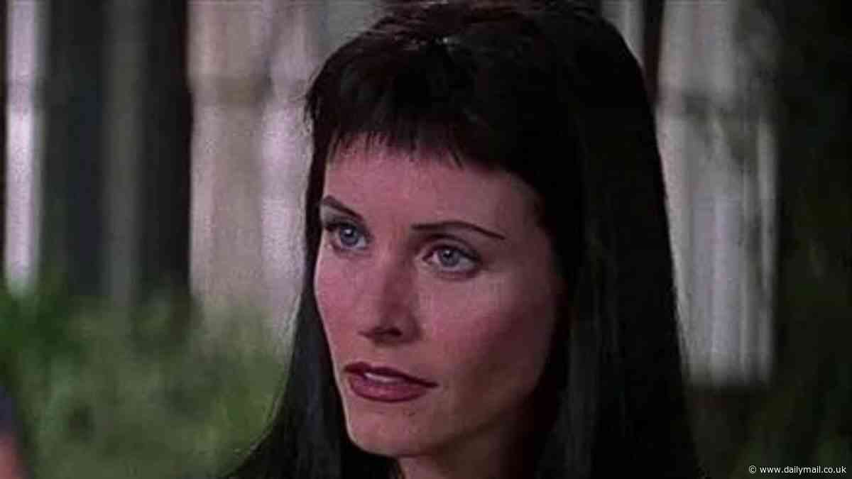 Courteney Cox brings back THAT Scream 3 haircut as she dresses dogs up as Ghostface for Halloween