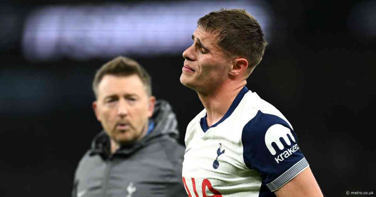 Tottenham star Micky van de Ven provides injury update after leaving pitch in tears against Manchester City