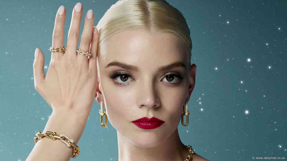 It's Christmas at Tiffany's! Anya Taylor-Joy sparkles in festive jewellery ad harking back to iconic Audrey Hepburn film