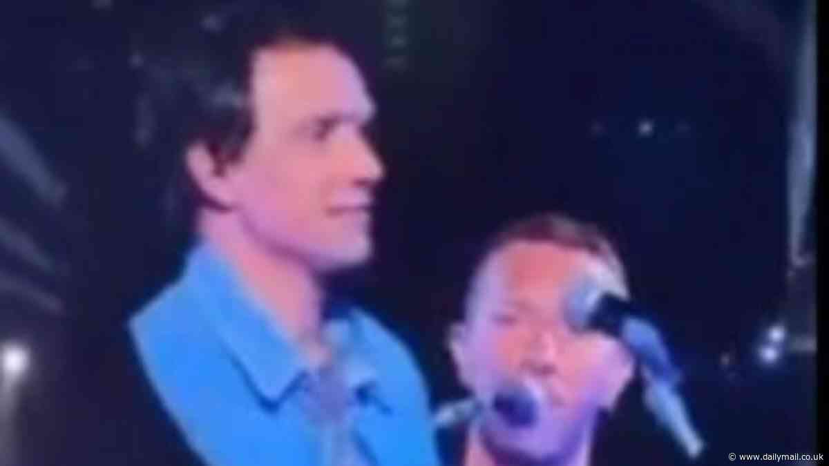 Melbourne Coldplay crowd shocked as '80s Hollywood icon takes the stage - so do you recognise him?