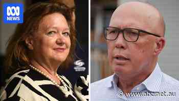 Coalition defends Dutton's relationship with Gina Rinehart, admits she was wrong on flight upgrades