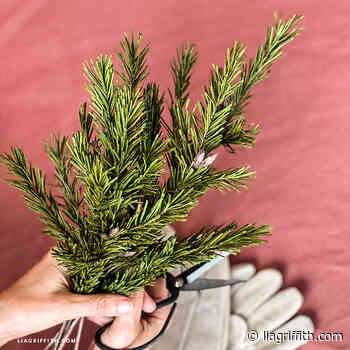 Crepe Paper Fir Branch