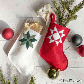 Felt Star Quilt Holiday Stocking