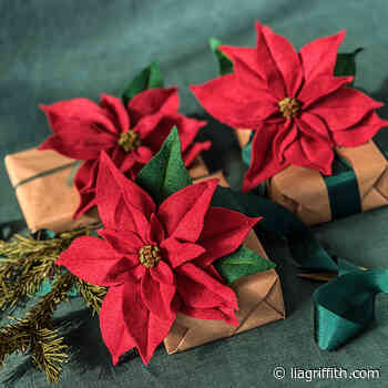 Felt Red Poinsettia