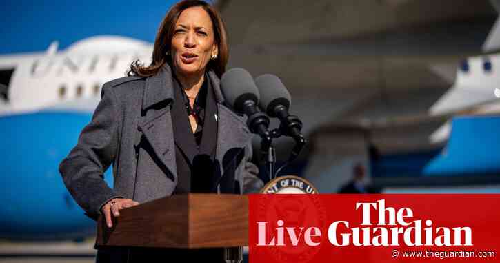 US election live: Harris says Trump’s violent rhetoric about Liz Cheney ‘must be disqualifying’