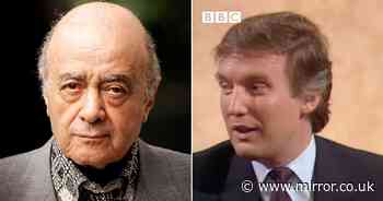 Donald Trump gushes over 'great guy' Mohamed Al-Fayed' in resurfaced interview