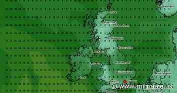 Exact date UK to drop to freezing 0C revealed as new weather maps turn Arctic white