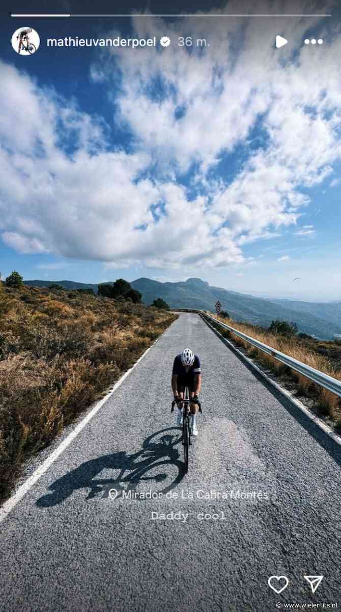 Daddy cool! Adrie en Mathieu van der Poel gaan samen rondje fietsen in Spanje