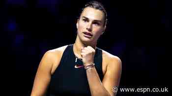 Sabalenka handles Zheng in WTA Finals opener