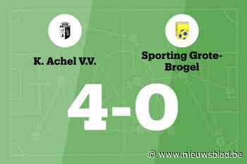 Achel VV B zet ongeslagen reeks voort met 4-0 tegen Grote Brogel