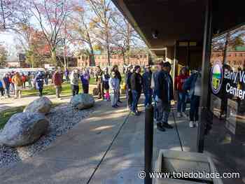 Long lines and politicians greet voters ahead of Election Day