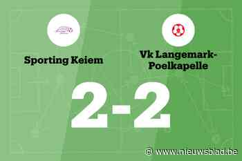 Sporting Keiem en VK Langemark-Poelkapelle eindigt op 2-2