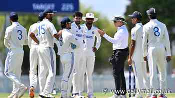 India accused of ball-tampering and clash with umpire during tour cricket match against Australia