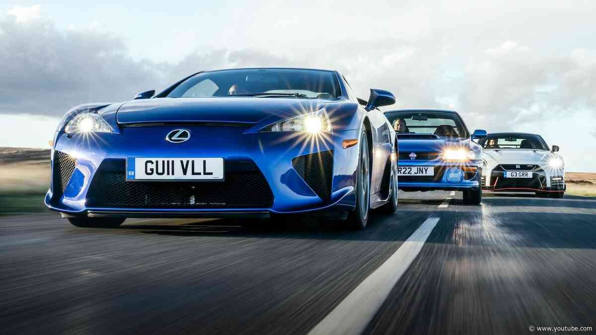 Lexus LFA v Nissan GT-R Nismo v Subaru Impreza 22B: Japan's greatest hits