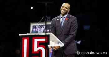 Vince Carter’s No. 15 jersey retired by Raptors