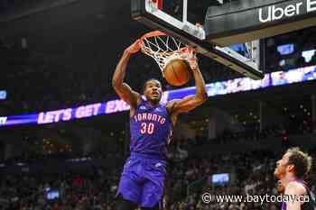 Canada's Barrett scores 31 points as Raptors hold off Kings for 131-128 overtime win