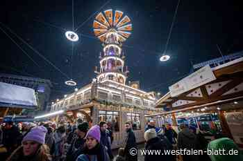 Weihnachtsmarkt Bielefeld mit 22 Meter-Pyramide