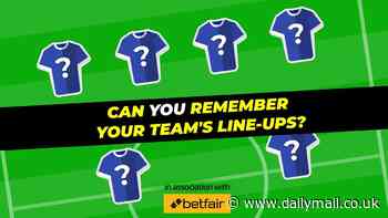 PLAY TEAMSHEET: Can YOU name the Chelsea team that beat Man United 3-1 in May 2005 to set a Premier League record points tally?