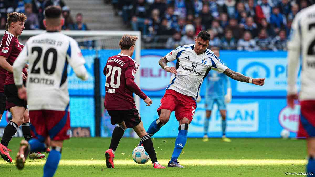 2. Fußball-Bundesliga: Hamburger SV verspielt Führung gegen den 1. FC Nürnberg