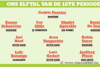 ONS ELFTAL VAN DE 1STE PERIODE IN 2DE PROVINCIALE A. Rhodienne grijpt naast eerste periode maar domineert sterrenteam, ook Kester-Gooik goed vertegenwoordigd