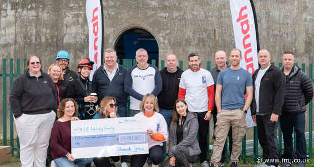 Stannah’s colleagues brave charity abseil at Northampton Lift Tower