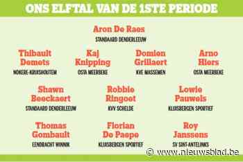 ONS ELFTAL VAN DE 1STE PERIODE IN 2DE PROVINCIALE B. Acht clubs leveren spelers voor sterrenelftal van de eerste periode