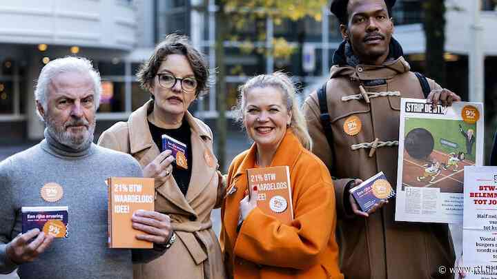 BN'ers voeren in Den Haag actie tegen btw-verhoging: 'Het is waanzin'