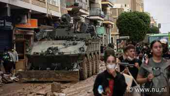 Militairen zoeken verder naar vermisten in Spanje, noodweer nu boven Barcelona