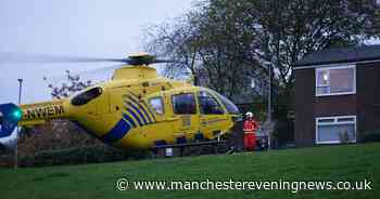 Air ambulance scrambled to incident in Rochdale with road blocked off