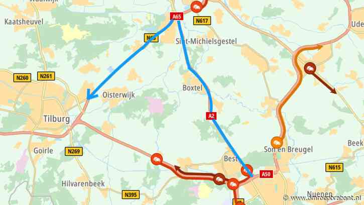 Ongeluk op A58 zorgt voor meer dan een half uur vertraging