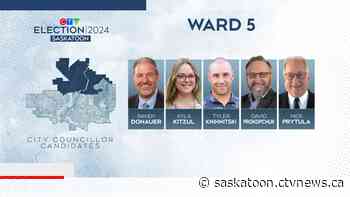 Who are the Ward 5 candidates in Saskatoon's civic election?