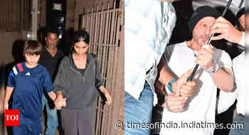 SRK spotted at dubbing studio, Suhana takes care of AbRam