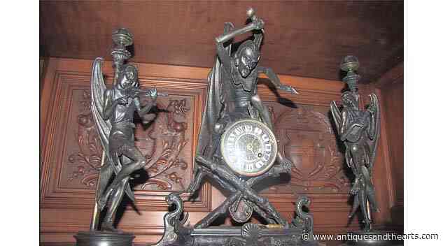 Mephistopheles Clock Garniture Leads Courtney Estate Auction