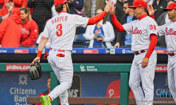 MLB apparently called the Phillies over Bryce Harper’s Opening Day cleats in 2019