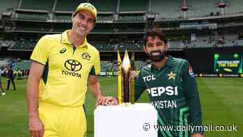 Can you spot the VERY strange detail as Aussie cricket skipper Pat Cummins poses with his Pakistani rival just before the start of the summer of cricket?