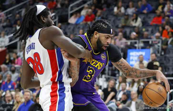 Lakers fall to Pistons despite Anthony Davis’ 37 points