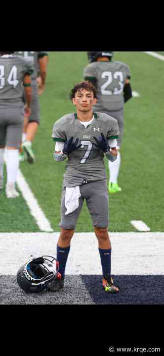 Rio Rancho community mourns the loss of up-and-coming high school football star