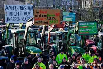 Große Bauerndemo in Herford gegen die Deutsche Bahn