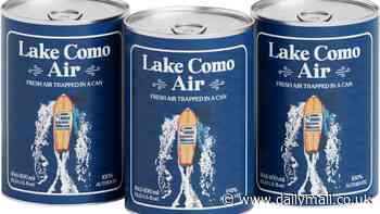 Lake Como sells cans of AIR for $11 each - with US tourists seen as likely buyers