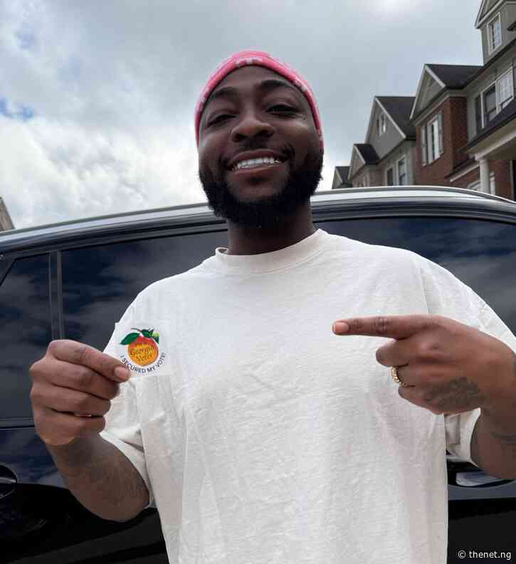 Davido casts his vote in ongoing US election