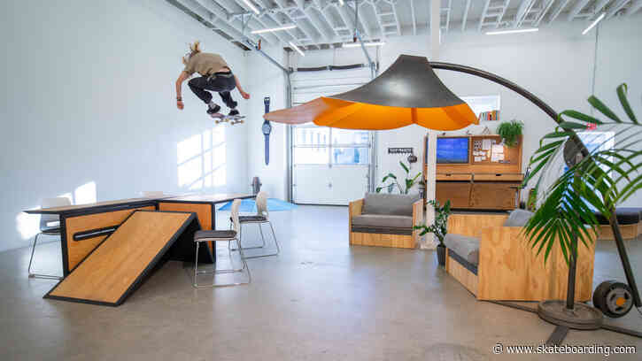 "SKATE BREAK" Andy Anderson Skates A Transforming Office Space