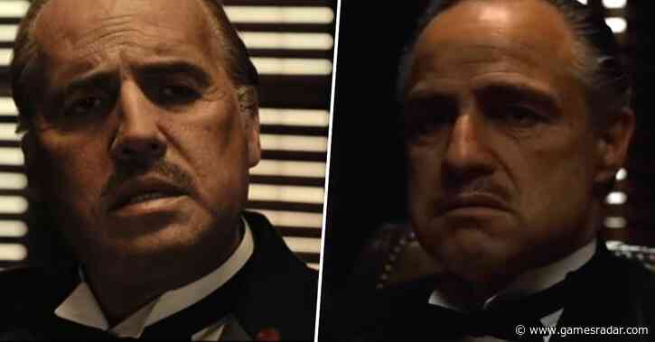 Titanic star Billy Zane looks unrecognizable as he recreates the Godfather opening scene for new Marlon Brando biopic from cult film director